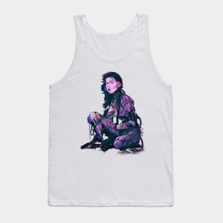 cyberpunk lade Tank Top